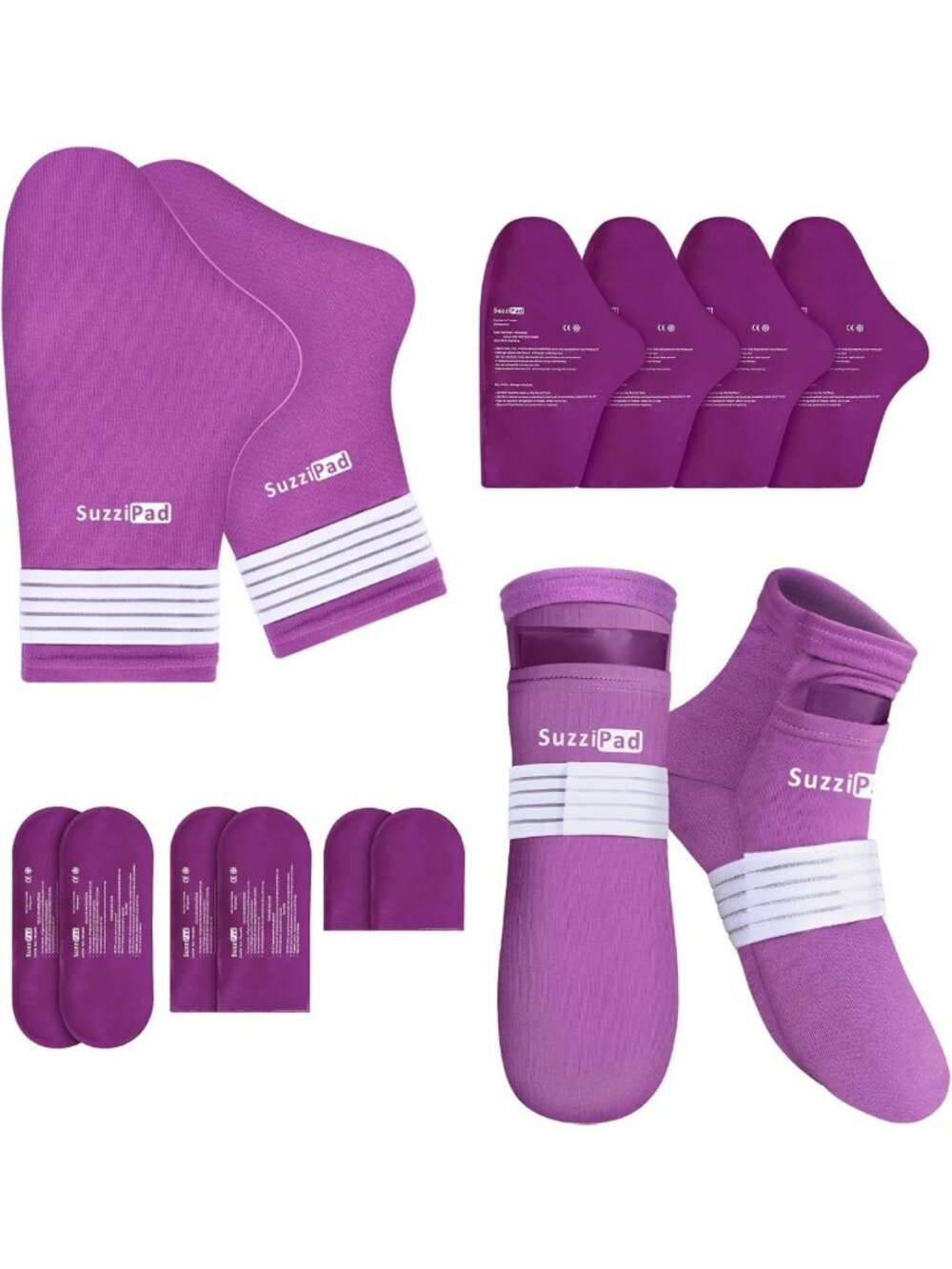 Cold Therapy Socks & Hand Ice Pack for Chemo Relief, Purple, S/M - Must-Have